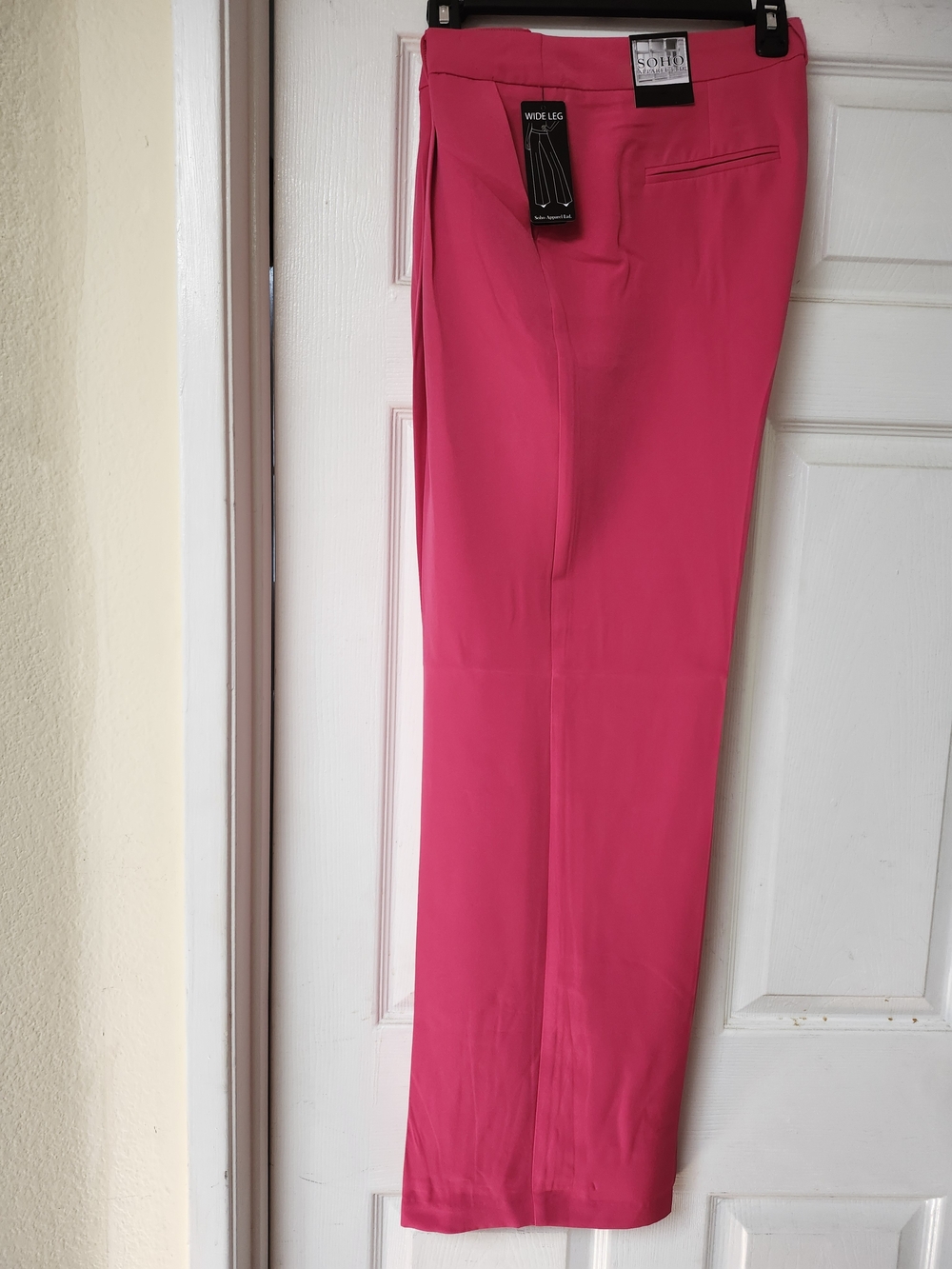 Soho Apparel Hot Pink Wide Leg Dress Pants